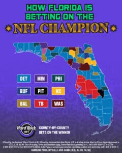 Florida betting trends super bowl 2025
