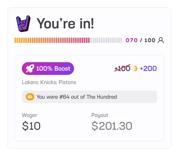 The Hundred You're In Screen