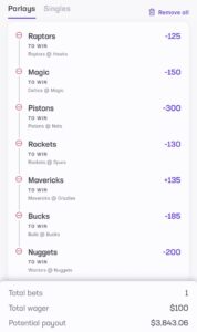 Crash Out Parlay 11/6